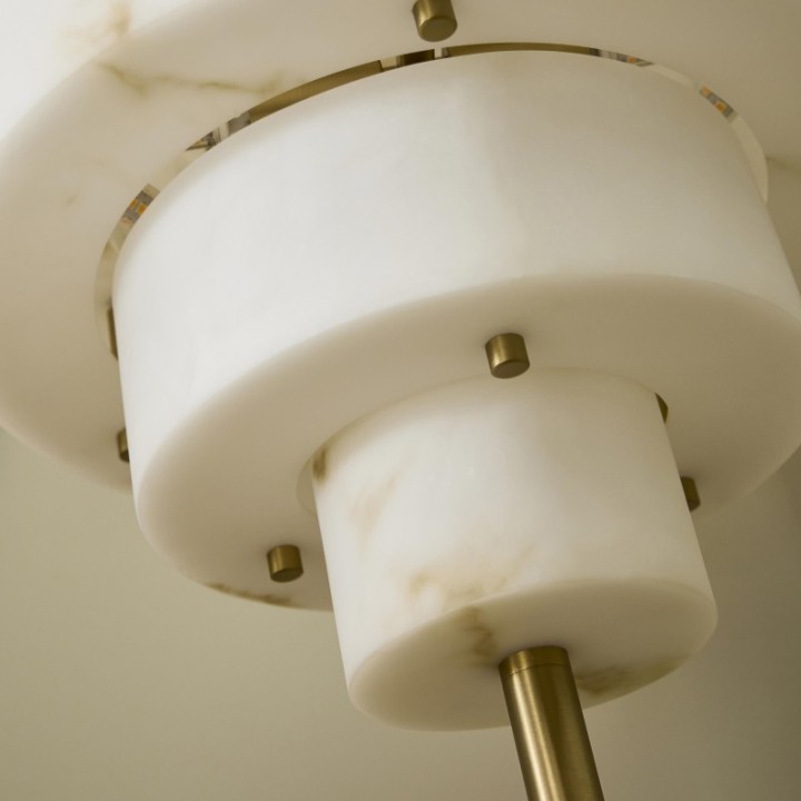 Lampe à poser aspect albâtre SARA