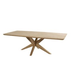 Table rectangulaire en chêne massif Boat