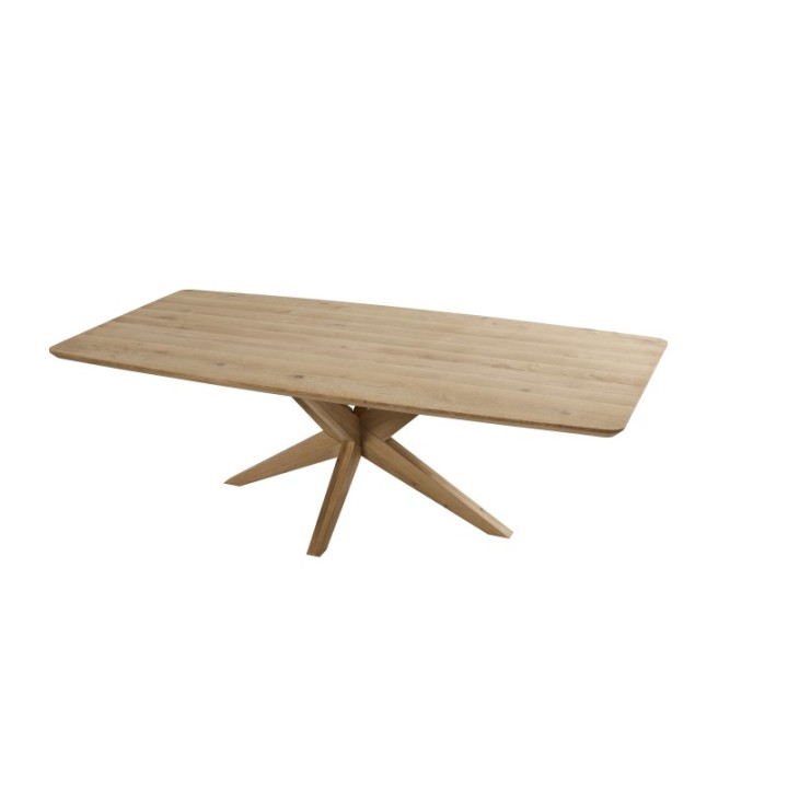 Table rectangulaire en chêne massif Boat