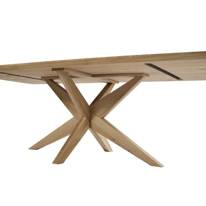 Table rectangulaire en chêne massif Boat