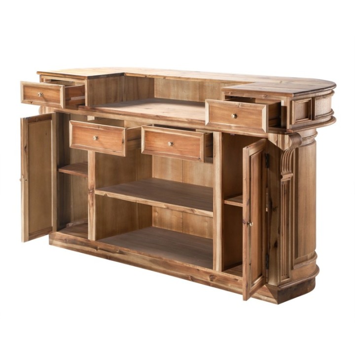 Comptoir vieux bois ESTAMINET