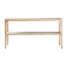 Console double plateaux en pin massif HENRI