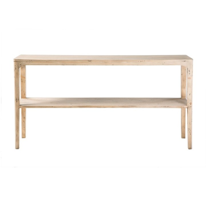 Console double plateaux en pin massif HENRI