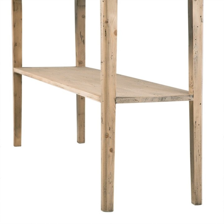 Console double plateaux en pin massif HENRI
