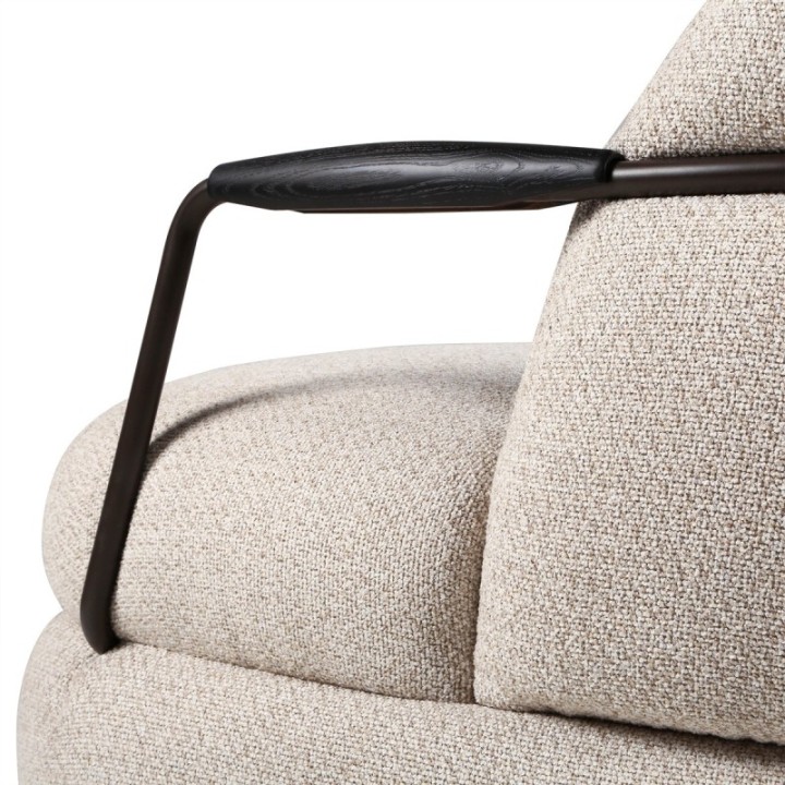 Fauteuil écru MICHEL
