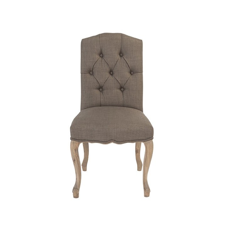 Chaise arlésienne tissu Taupe