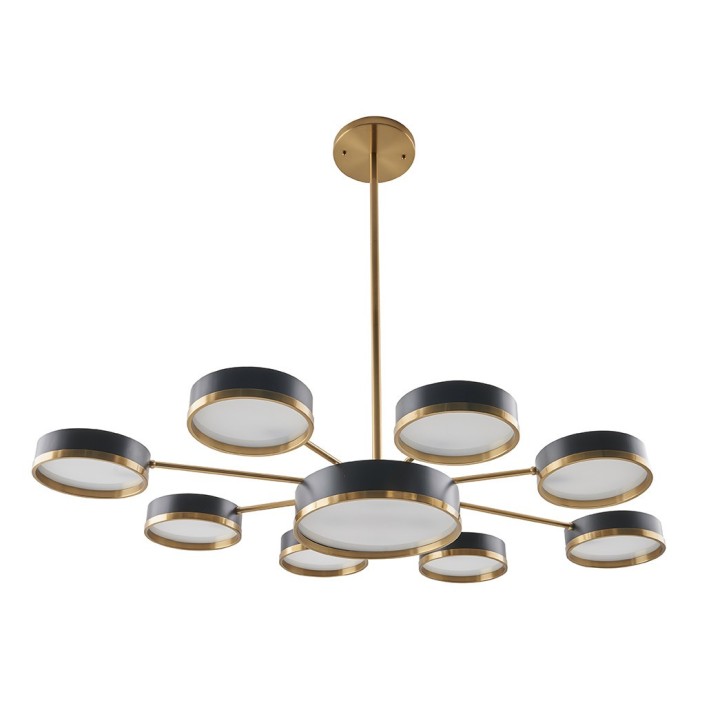 Lustre Brooklyn style moderne, hauteur ajustable