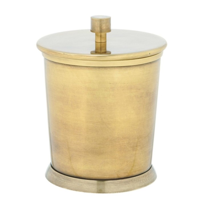 Petite boîte de rangement vintage en laiton
