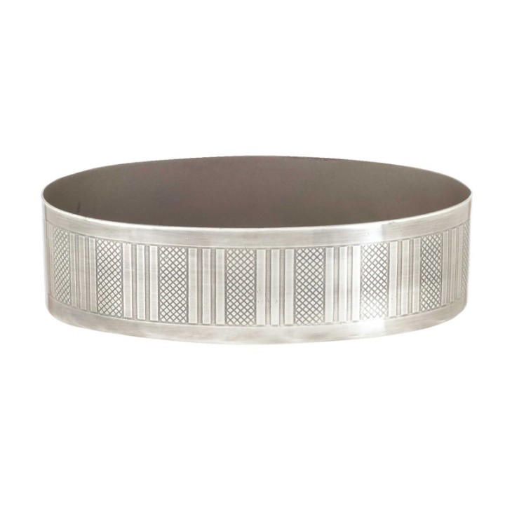Porte savon vintage en laiton argenté, collection Durand