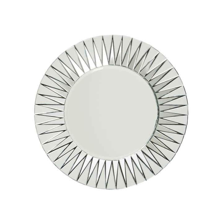 Miroir rond avec cadre en relief ANÉMONE