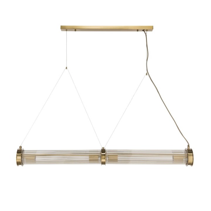 Lustre Tube double laiton