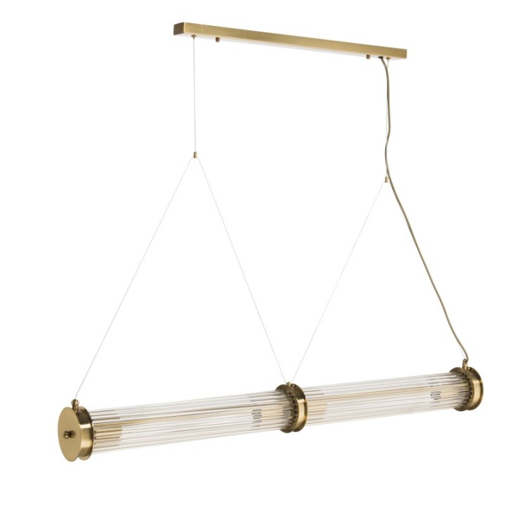 Lustre Tube double laiton