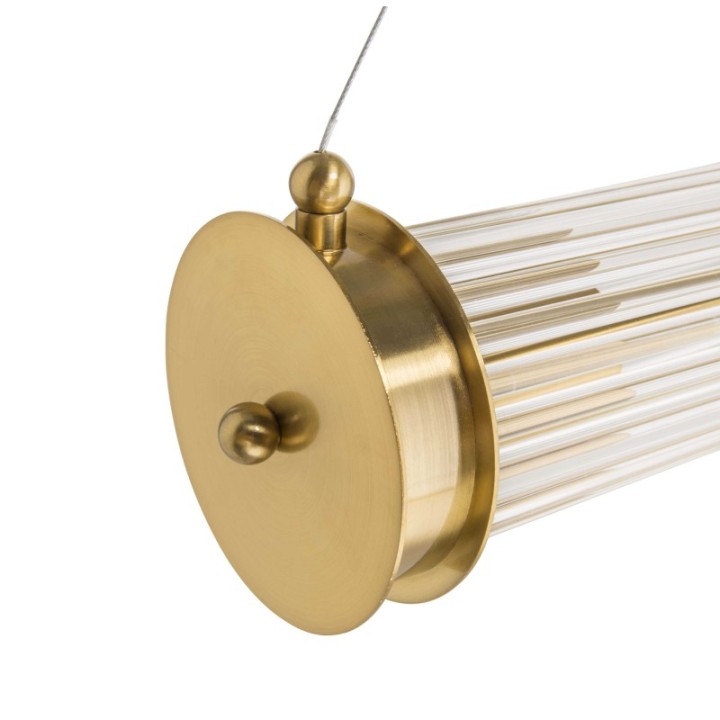 Lustre Tube double laiton