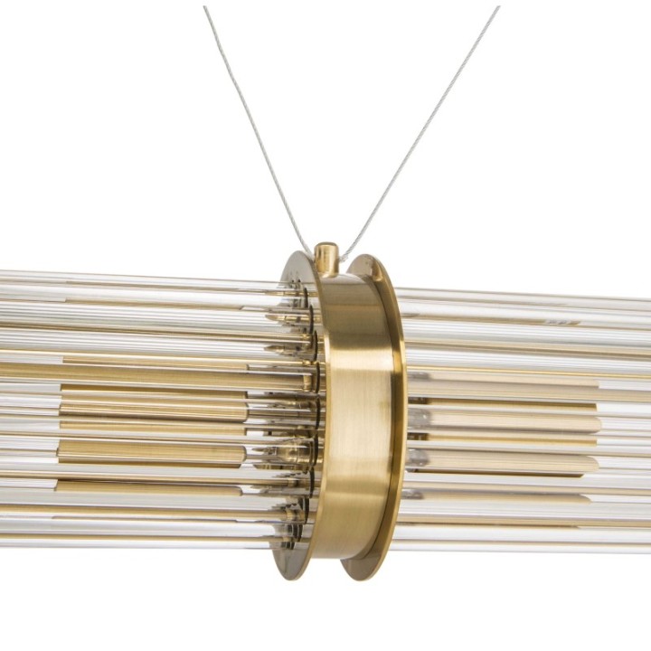 Lustre Tube double laiton