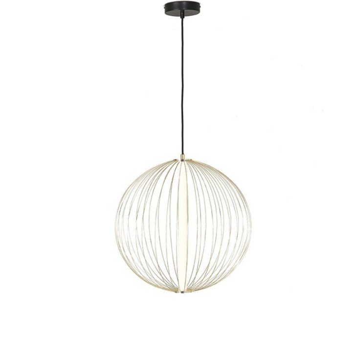 Lustre en métal doré et globe  D50 cm ATOME