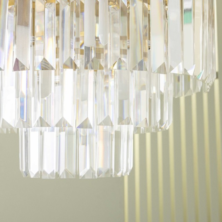 Lustre Fulgurant 11 lampes doré