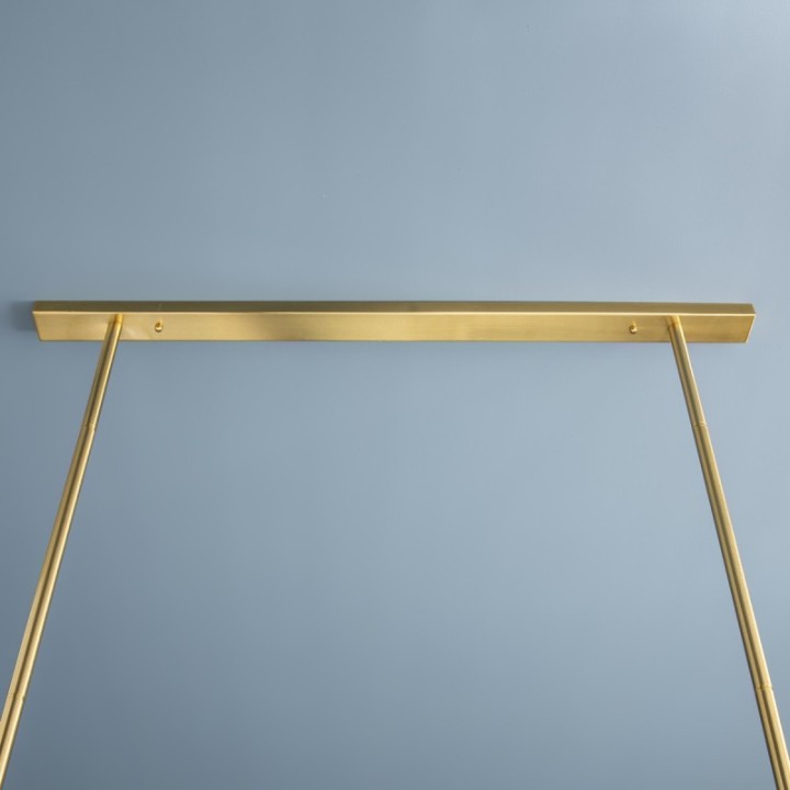 Lustre en métal blanc et doré SONIK
