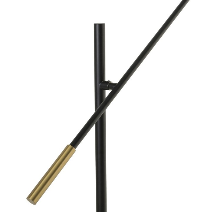 Lampe en métal noir et détails dorés BOULE