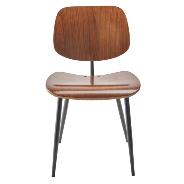 Chaise vintage Olympia en noyer