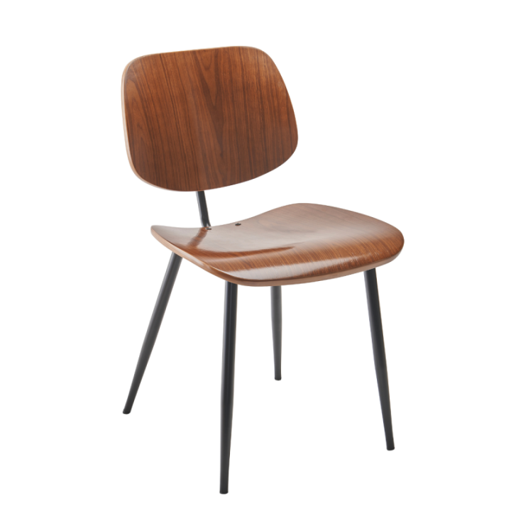 Chaise vintage Olympia en noyer