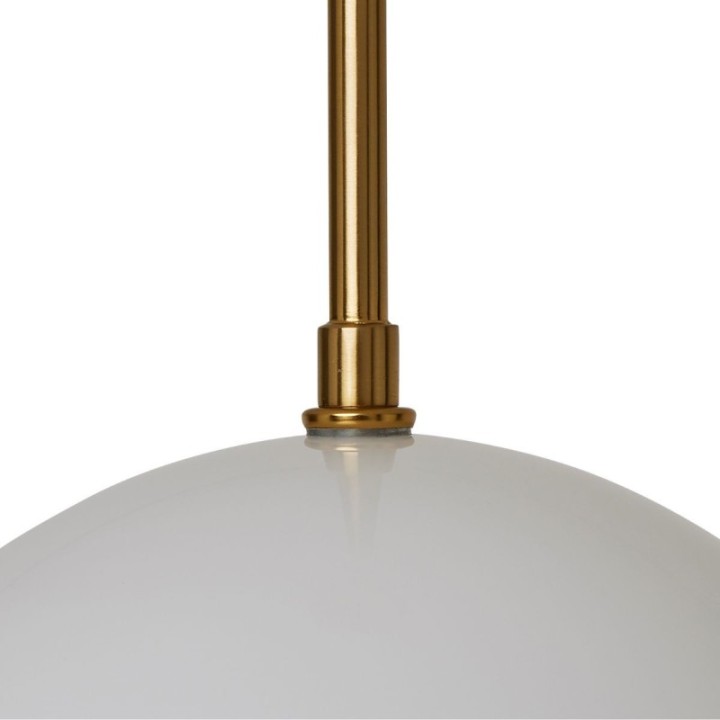 Suspension en métal doré avec globe en opaline MONTPARNASSE