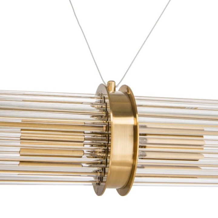 Lustre tube double esprit années 50
