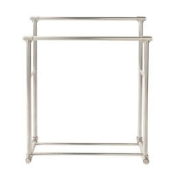 Porte serviette en laiton finition argent vieilli
