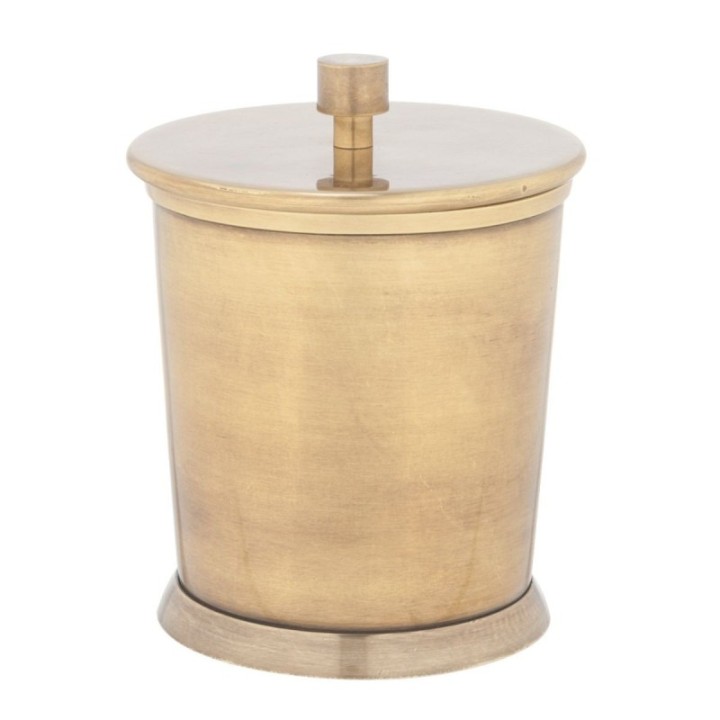 Petite boîte de rangement vintage en laiton