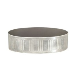 Porte savon vintage en laiton argenté, collection Durand