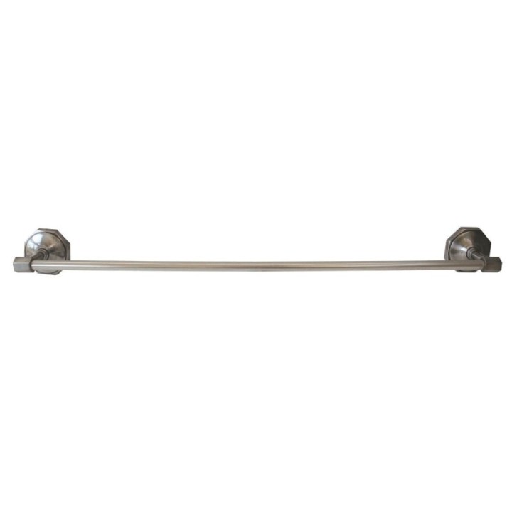 Porte serviette en laiton argenté, fixation murale
