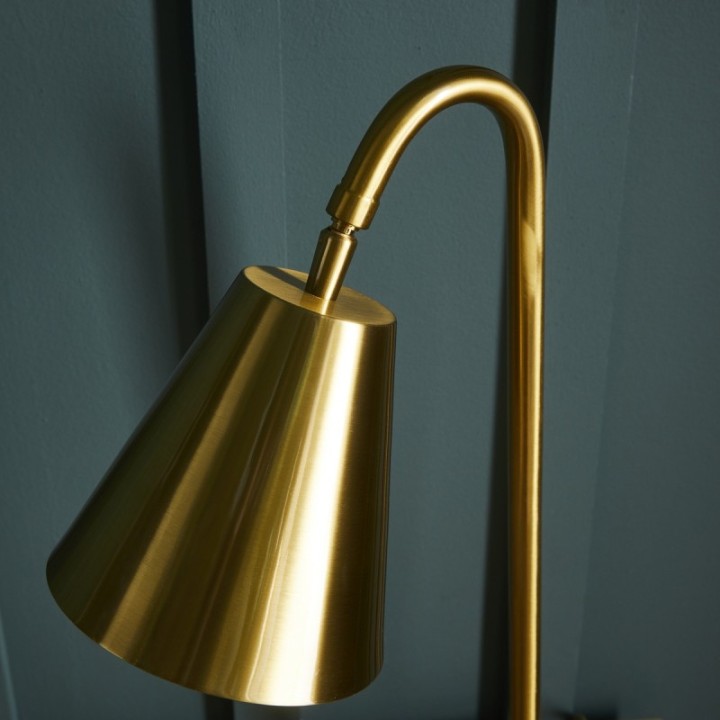Lampe de bureau en métal finition laiton JACQUES