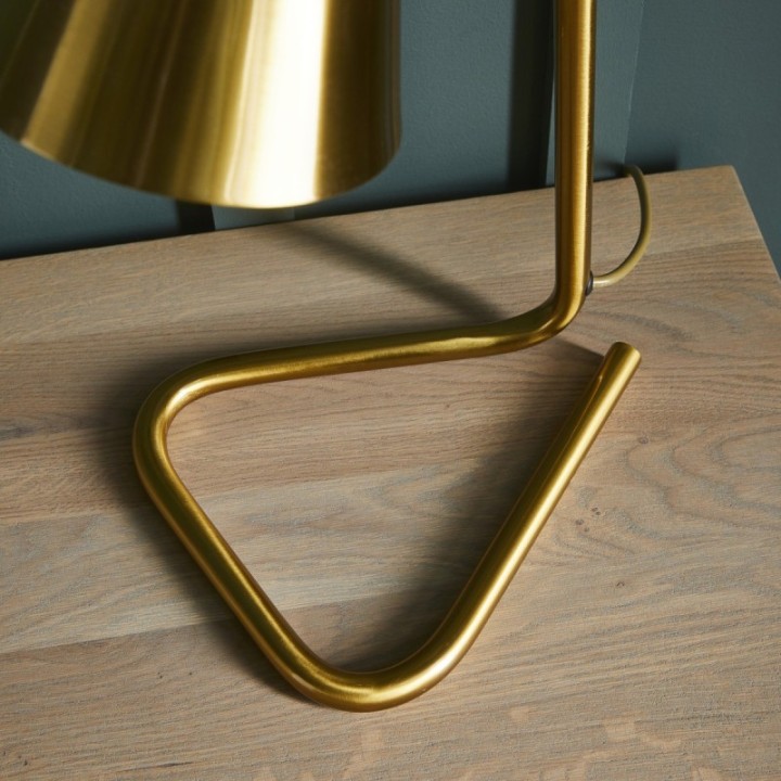 Lampe de bureau en métal finition laiton JACQUES