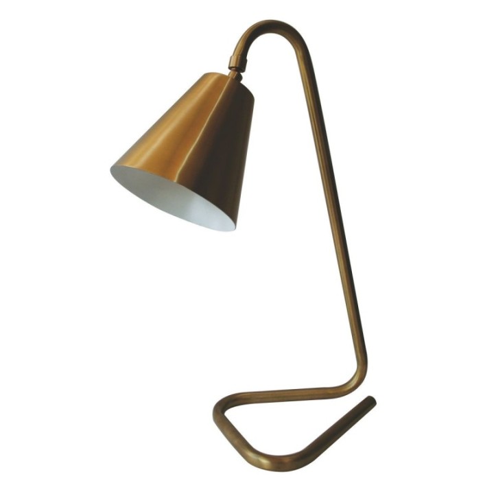 Lampe de bureau en métal finition laiton JACQUES