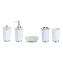 Lot de 5 pièces de salle de bain en céramique et métal esprit vintage