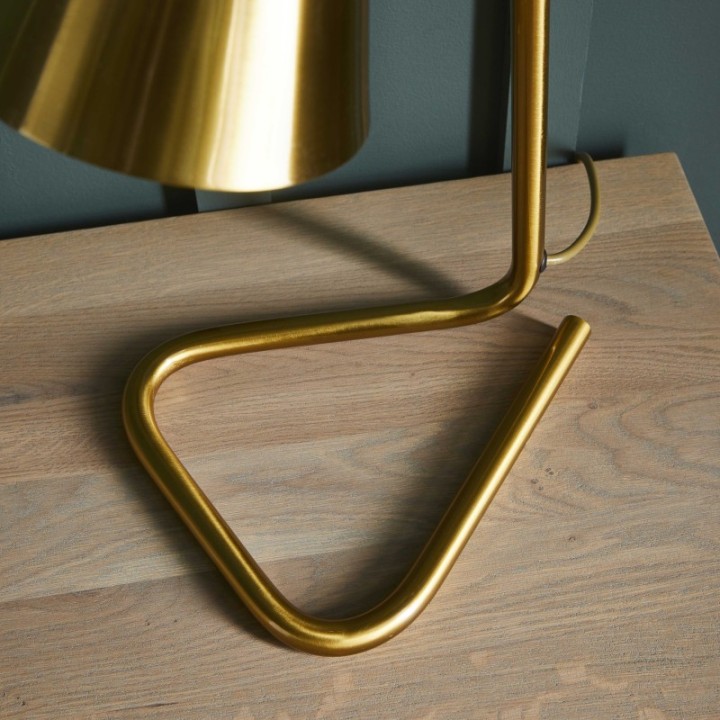 Lampe de bureau en métal finition laiton JACQUES