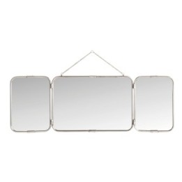Miroir vintage style barbier avec panneaux amovibles