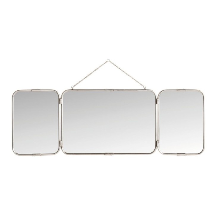 Miroir vintage style barbier avec panneaux amovibles