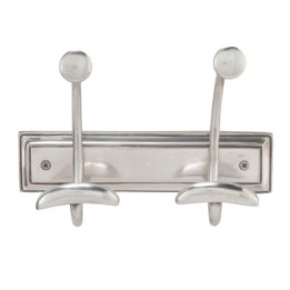 Porte manteau en métal brossé