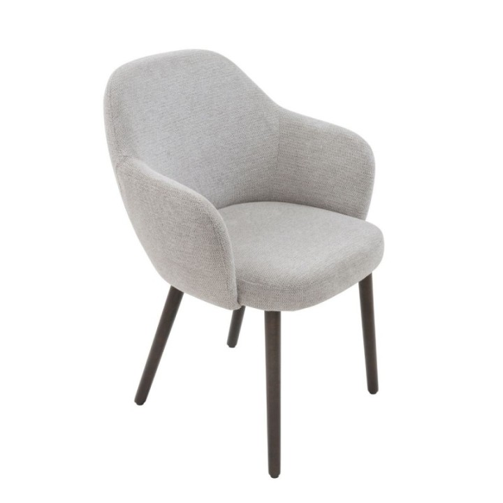 Lot de 2 Fauteuils de table Ernest gris