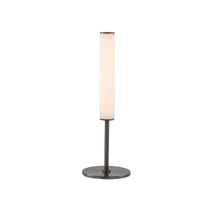 Lampe à poser en albâtre et métal MONTAIGNE
