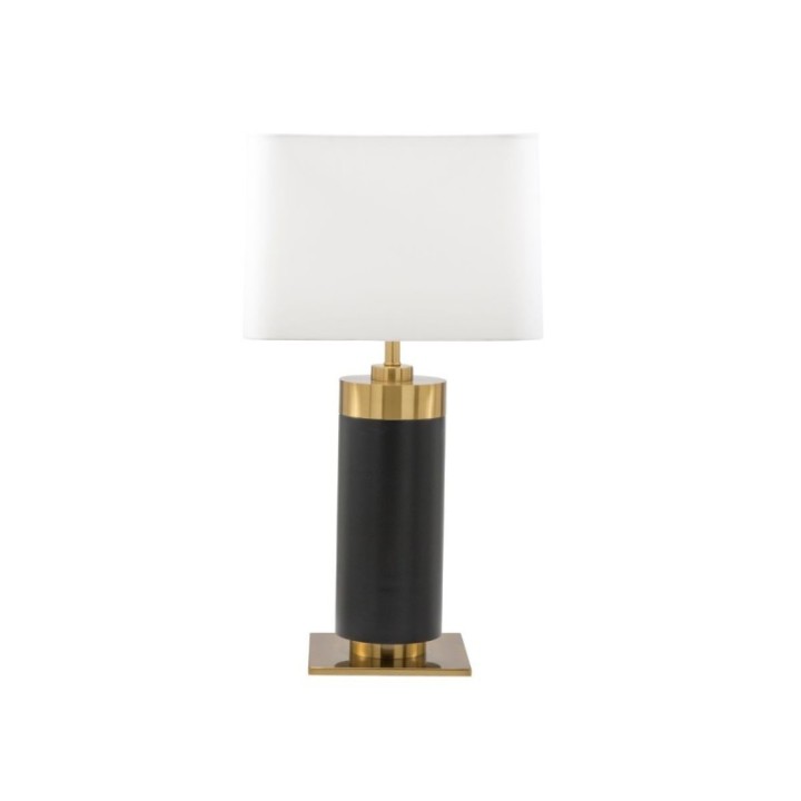 Lampe à poser en métal noir et finition laiton doré VENDOME