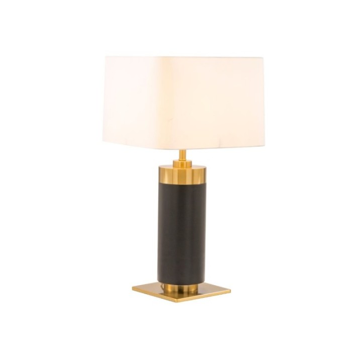 Lampe à poser en métal noir et finition laiton doré VENDOME