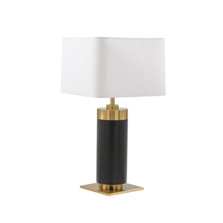 Lampe à poser en métal noir et finition laiton doré VENDOME
