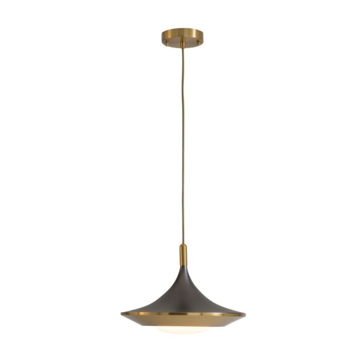 Lustre en métal noir et finition laiton doré ORION