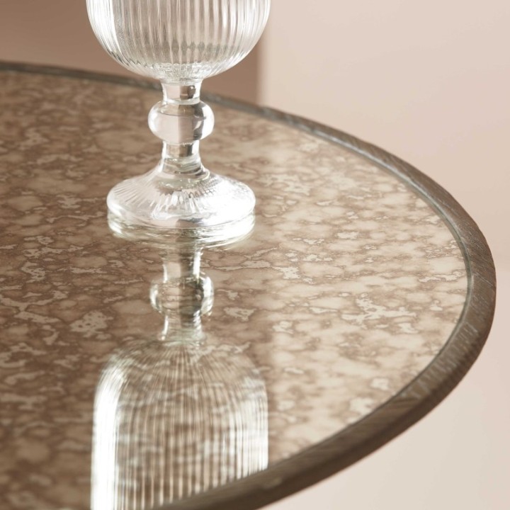 Bout de canapé Mafra verre antique