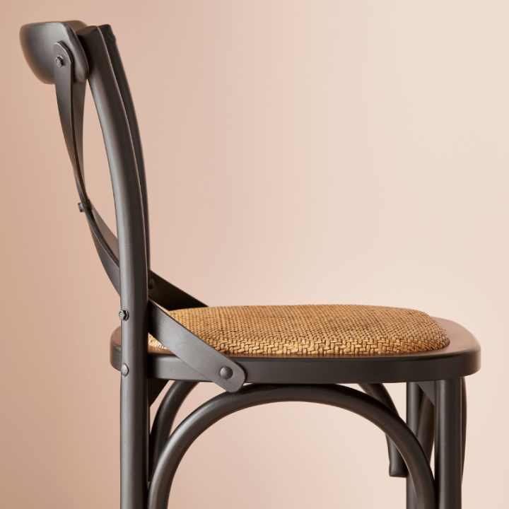 Chaise Bistrot comptoir noir
