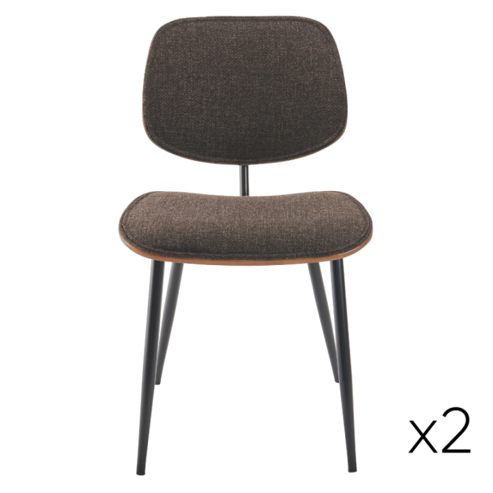 Chaise vintage Olympia en tissu