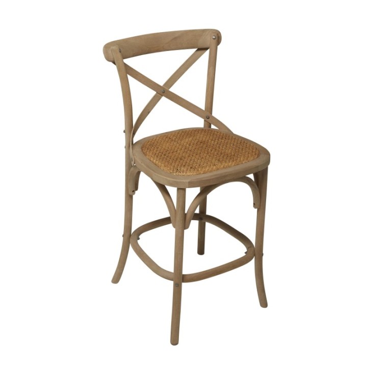 Chaise Bistrot comptoir chêne oxidé