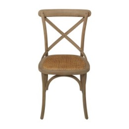 Lot de 2 chaises Bistrot chêne oxydée