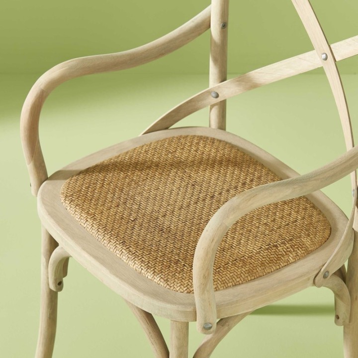 Lot de 2 fauteuils de table chêne oxydé BISTROT